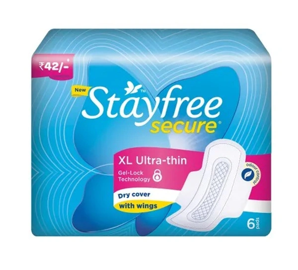 Stayfree Secure XL Ultra Thn Wings - 6S